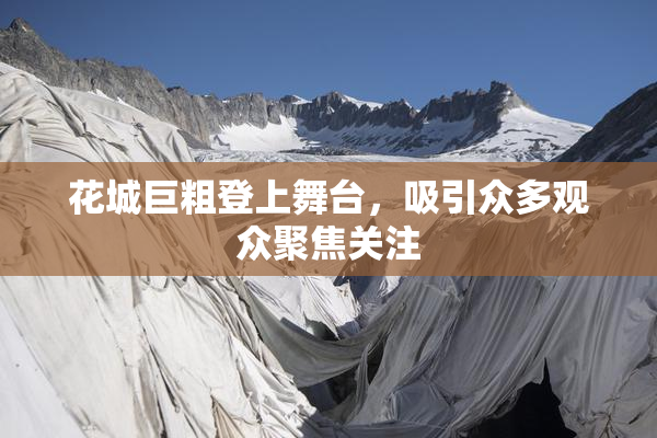 花城巨粗登上舞台，吸引众多观众聚焦关注