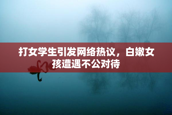 打女学生引发网络热议，白嫩女孩遭遇不公对待