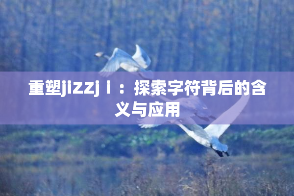 重塑jiZZjⅰ：探索字符背后的含义与应用