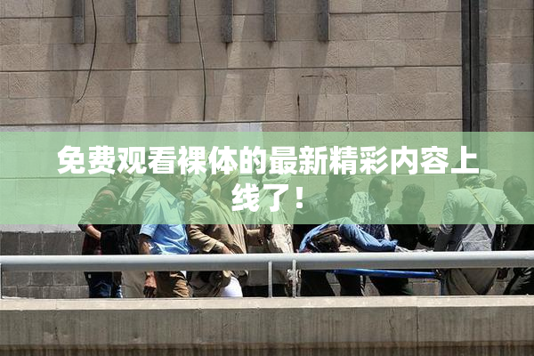 免费观看裸体的最新精彩内容上线了！