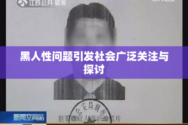 黑人性问题引发社会广泛关注与探讨