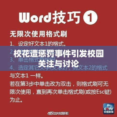 校花遭惩罚事件引发校园关注与讨论