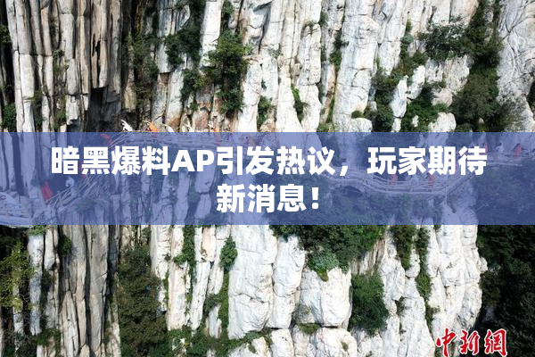 暗黑爆料AP引发热议，玩家期待新消息！