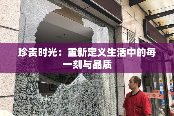 珍贵时光：重新定义生活中的每一刻与品质