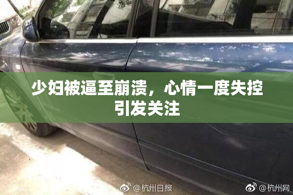 少妇被逼至崩溃，心情一度失控引发关注