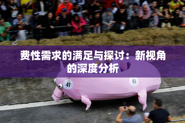 费性需求的满足与探讨：新视角的深度分析