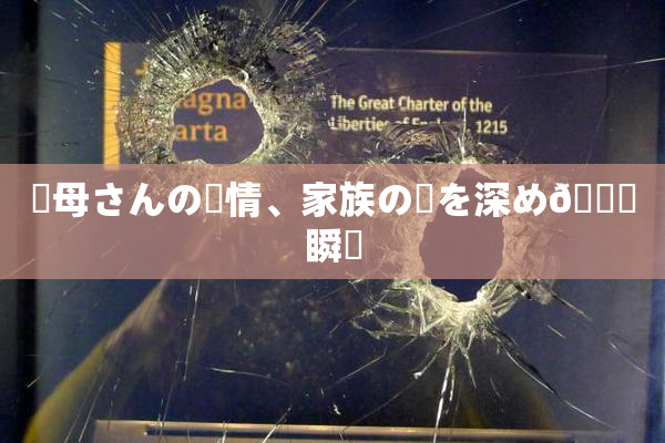 ✿母さんの愛情、家族の絆を深め🌃瞬間