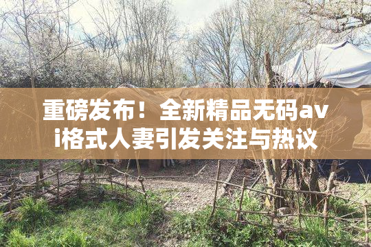 重磅发布！全新精品无码avi格式人妻引发关注与热议