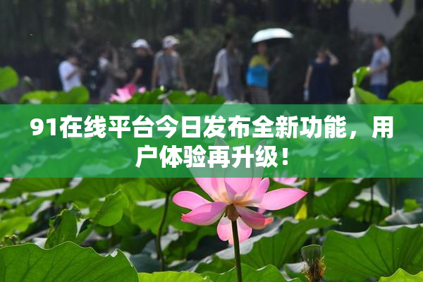 91在线平台今日发布全新功能，用户体验再升级！