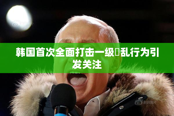 韩国首次全面打击一级婬乱行为引发关注
