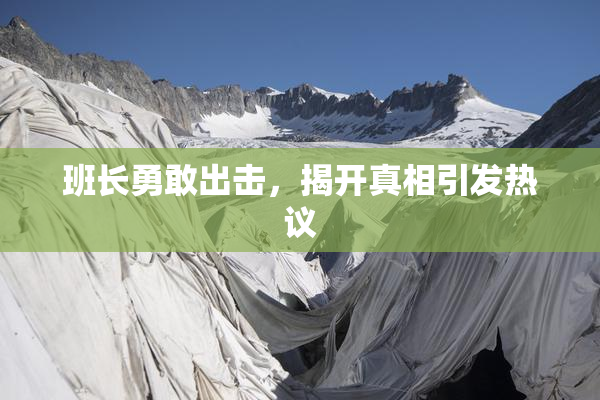 班长勇敢出击，揭开真相引发热议