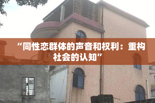 “同性恋群体的声音和权利：重构社会的认知”