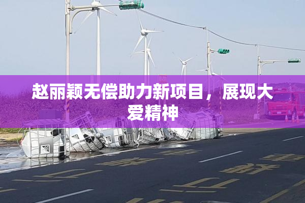 赵丽颖无偿助力新项目，展现大爱精神