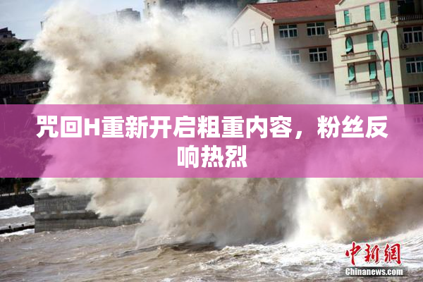 咒回H重新开启粗重内容，粉丝反响热烈