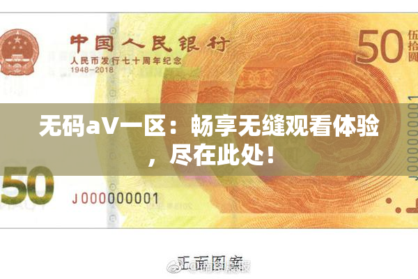 无码aV一区：畅享无缝观看体验，尽在此处！