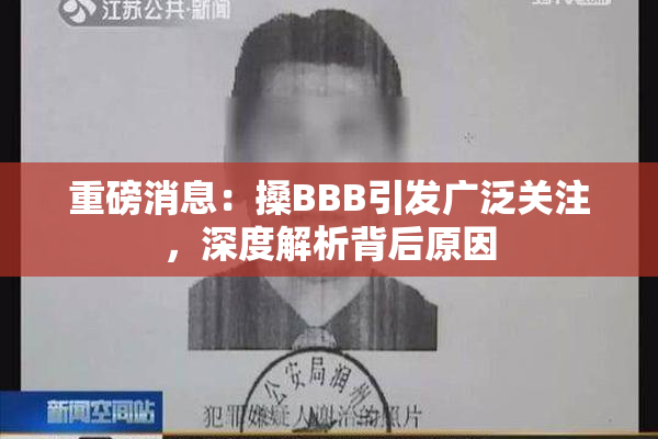 重磅消息：搡BBB引发广泛关注，深度解析背后原因