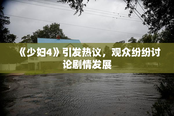 《少妇4》引发热议，观众纷纷讨论剧情发展