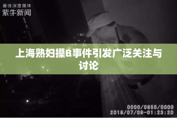 上海熟妇搡B事件引发广泛关注与讨论
