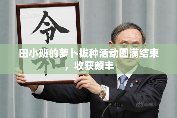 田小班的萝卜拔种活动圆满结束，收获颇丰