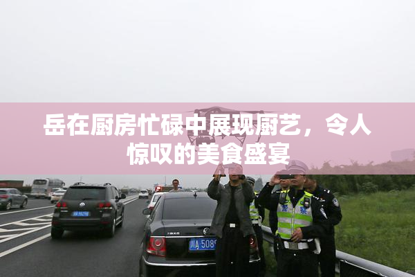 岳在厨房忙碌中展现厨艺，令人惊叹的美食盛宴