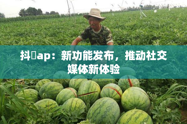 抖抈ap：新功能发布，推动社交媒体新体验