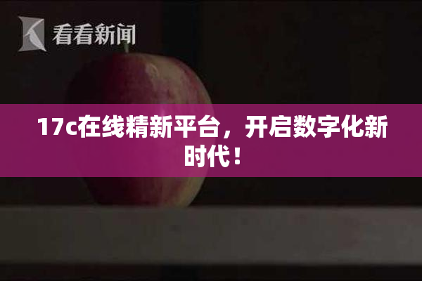 17c在线精新平台，开启数字化新时代！