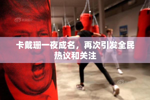 卡戴珊一夜成名，再次引发全民热议和关注