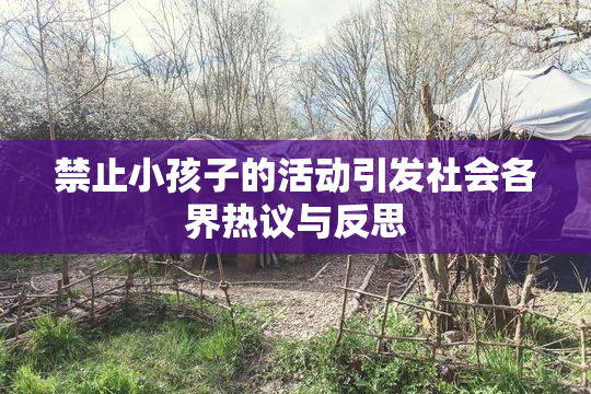 禁止小孩子的活动引发社会各界热议与反思