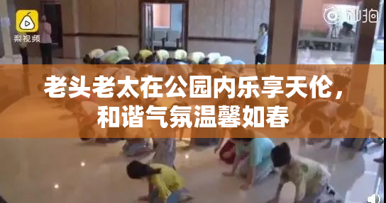 老头老太在公园内乐享天伦，和谐气氛温馨如春
