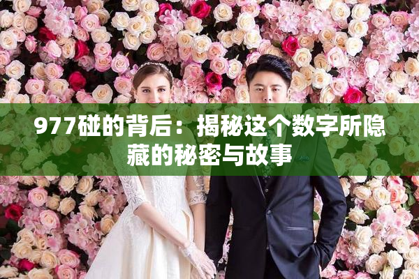 977碰的背后：揭秘这个数字所隐藏的秘密与故事