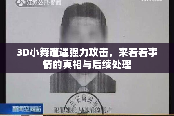 3D小舞遭遇强力攻击，来看看事情的真相与后续处理