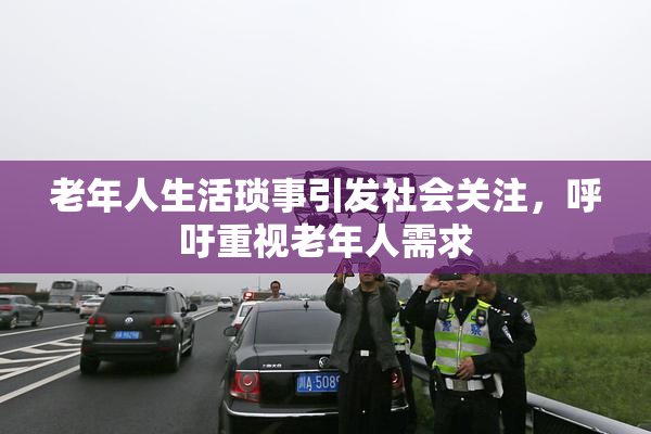 老年人生活琐事引发社会关注，呼吁重视老年人需求