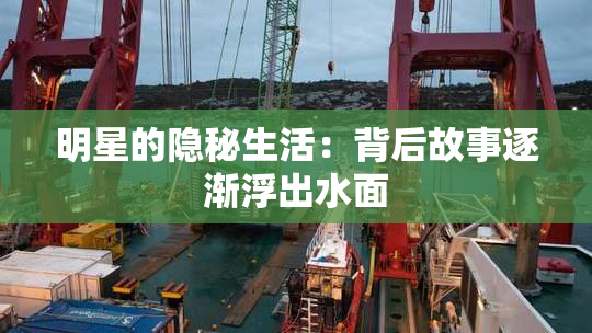 明星的隐秘生活：背后故事逐渐浮出水面