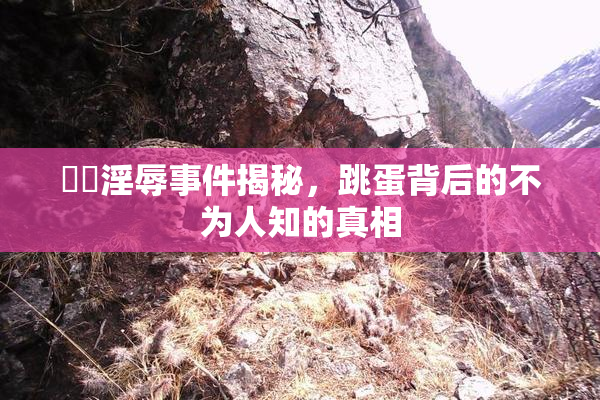 妺妺淫辱事件揭秘，跳蛋背后的不为人知的真相