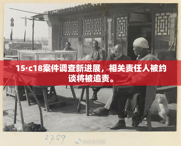 15·c18案件调查新进展，相关责任人被约谈将被追责。