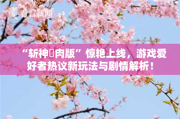 “斩神婬肉版”惊艳上线，游戏爱好者热议新玩法与剧情解析！