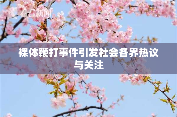 裸体鞭打事件引发社会各界热议与关注