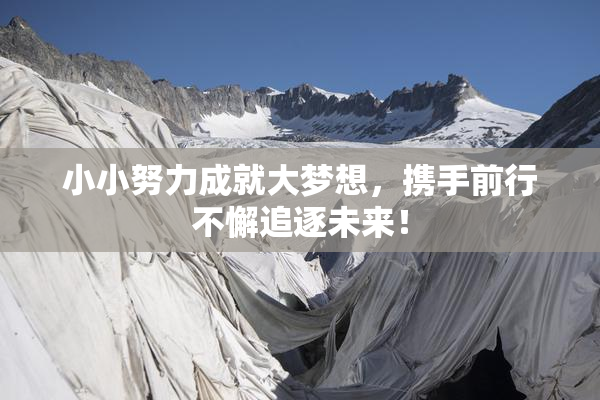 小小努力成就大梦想，携手前行不懈追逐未来！