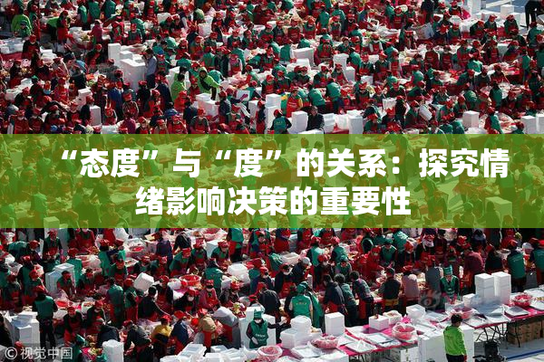 “态度”与“度”的关系：探究情绪影响决策的重要性