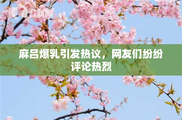 麻吕爆乳引发热议，网友们纷纷评论热烈
