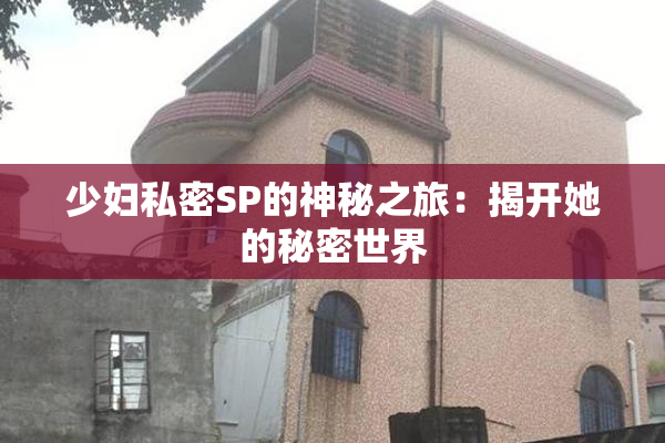 少妇私密SP的神秘之旅：揭开她的秘密世界