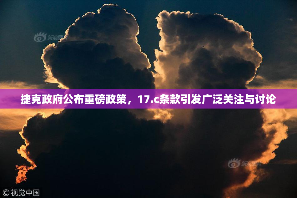捷克政府公布重磅政策，17.c条款引发广泛关注与讨论