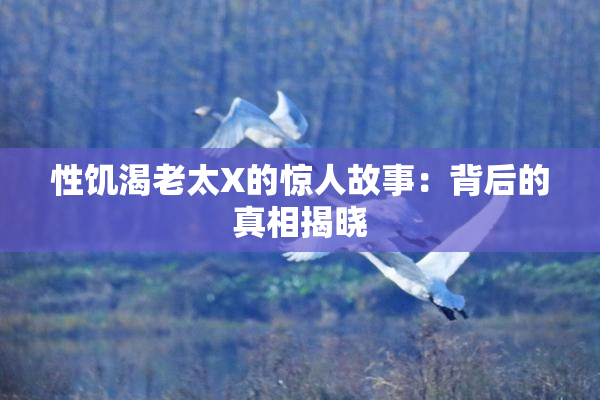 性饥渴老太X的惊人故事：背后的真相揭晓