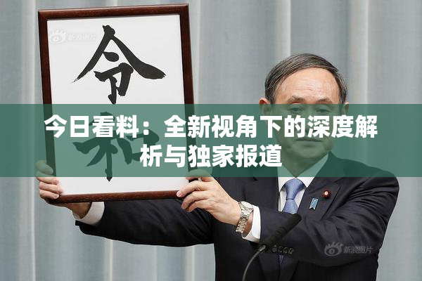 今日看料：全新视角下的深度解析与独家报道