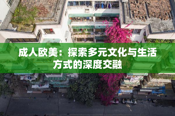 成人欧美：探索多元文化与生活方式的深度交融