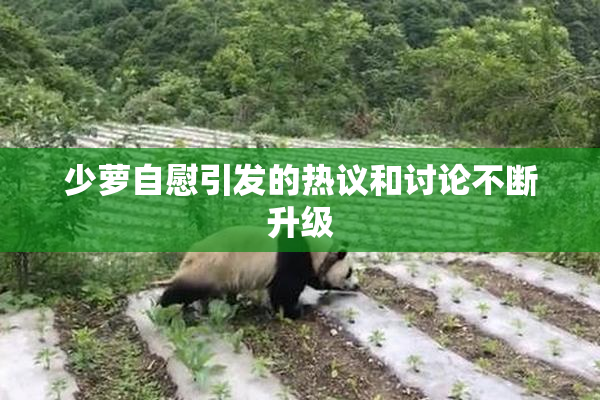 少萝自慰引发的热议和讨论不断升级