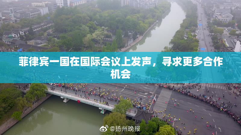 菲律宾一国在国际会议上发声，寻求更多合作机会