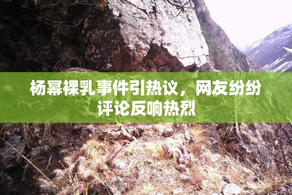 杨幂裸乳事件引热议，网友纷纷评论反响热烈
