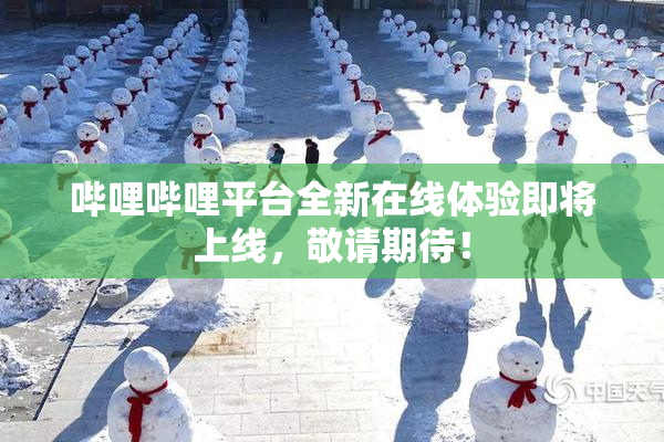 哔哩哔哩平台全新在线体验即将上线，敬请期待！