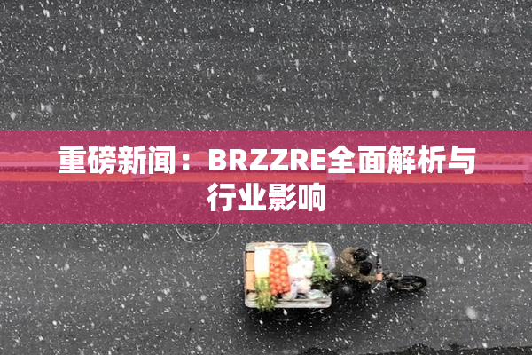 重磅新闻：BRZZRE全面解析与行业影响